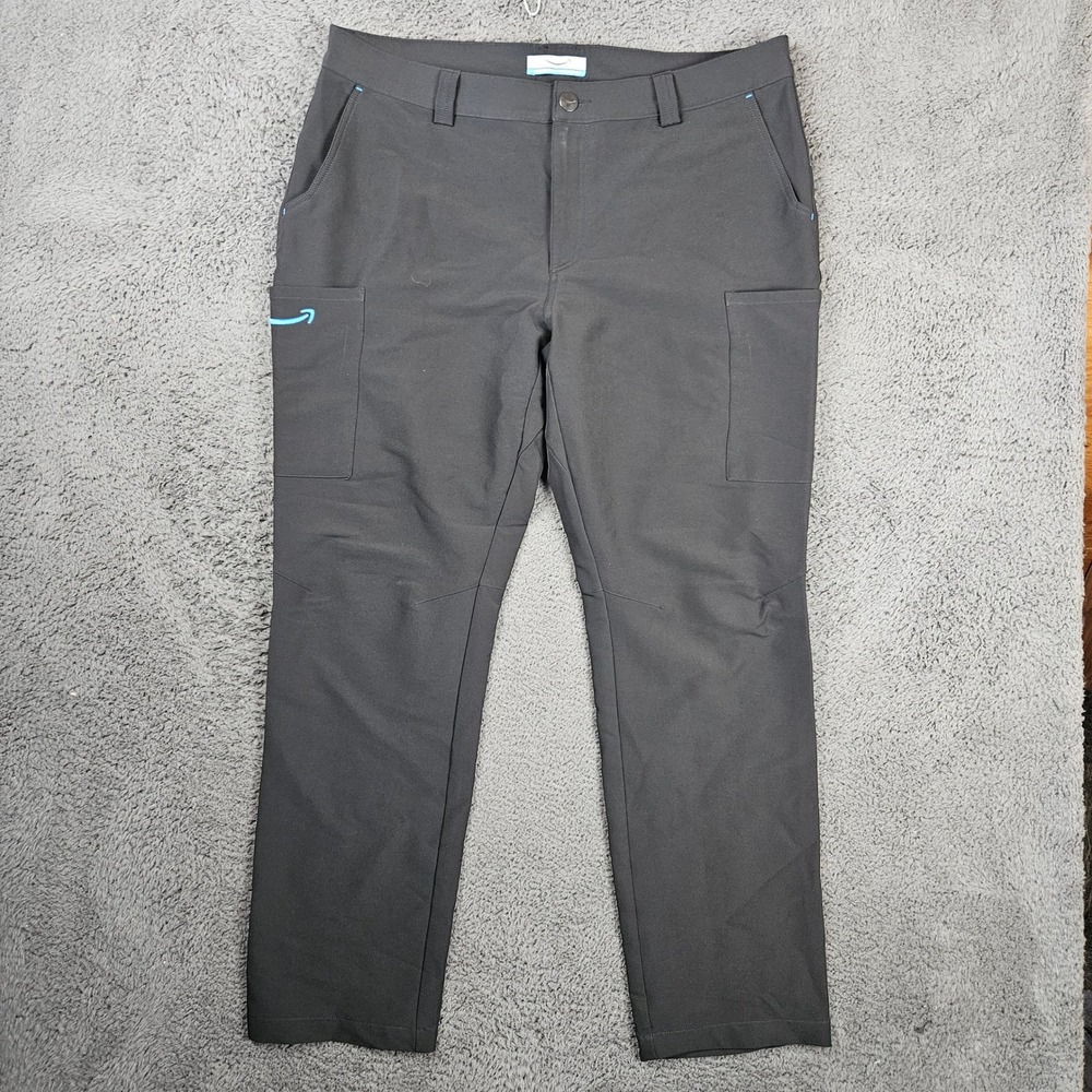 Amazon Luly Yang Mens XL Charcoal Gray Performance Cargo Work Pants Utility